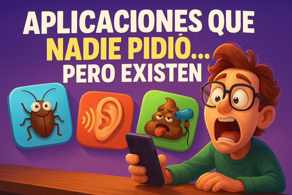 Imagen generada con IA para el artículo Aplicaciones que nadie pidió... pero existen