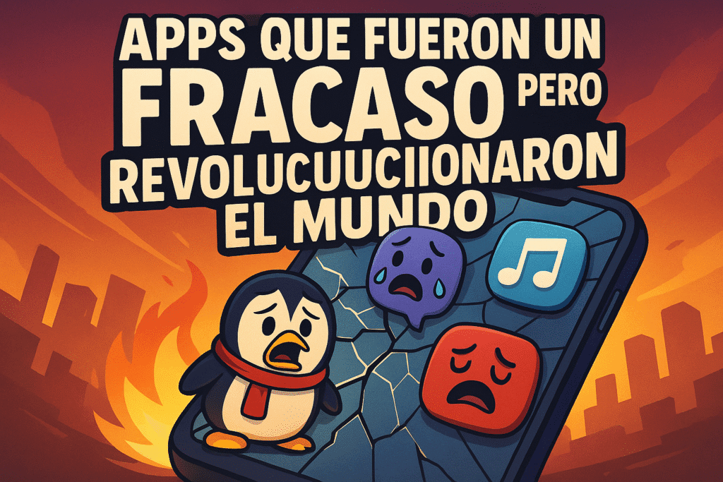 Apps que fueron un fracaso pero revolucionaron el mundo 1 Imagen generada con IA para el artículo Apps que fueron un fracaso pero revolucionaron el mundo