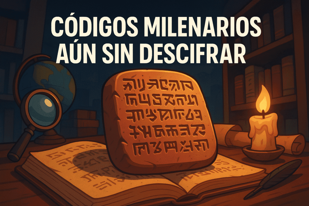 Imagen generada con IA para el artículo Códigos milenarios aún sin descifrar