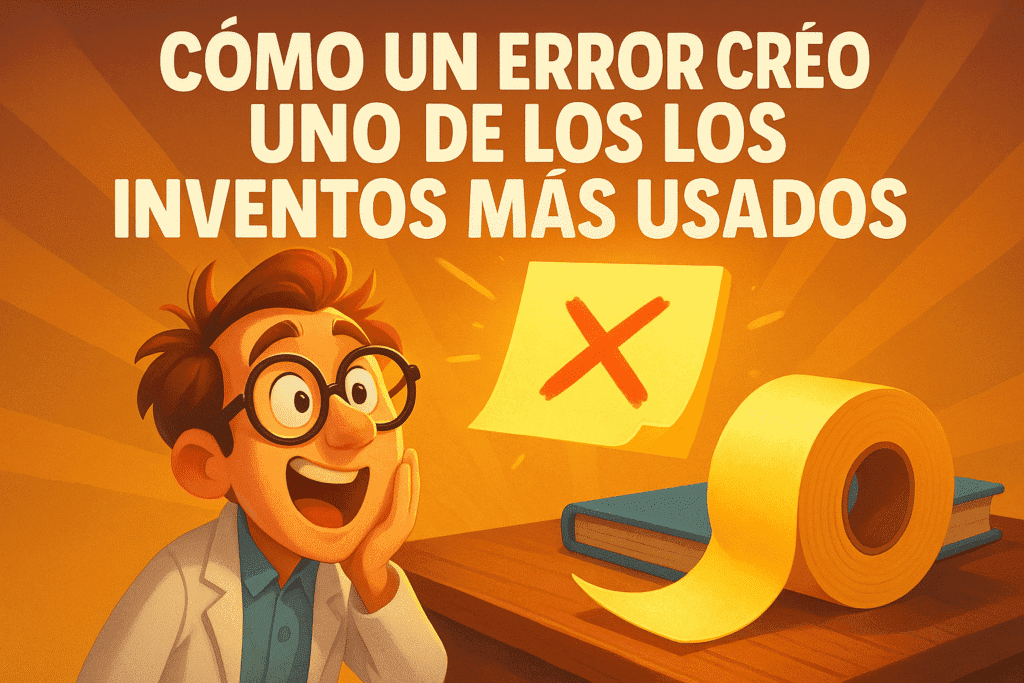 Imagen generada con IA para el artículo Cómo un error creó uno de los inventos más usados