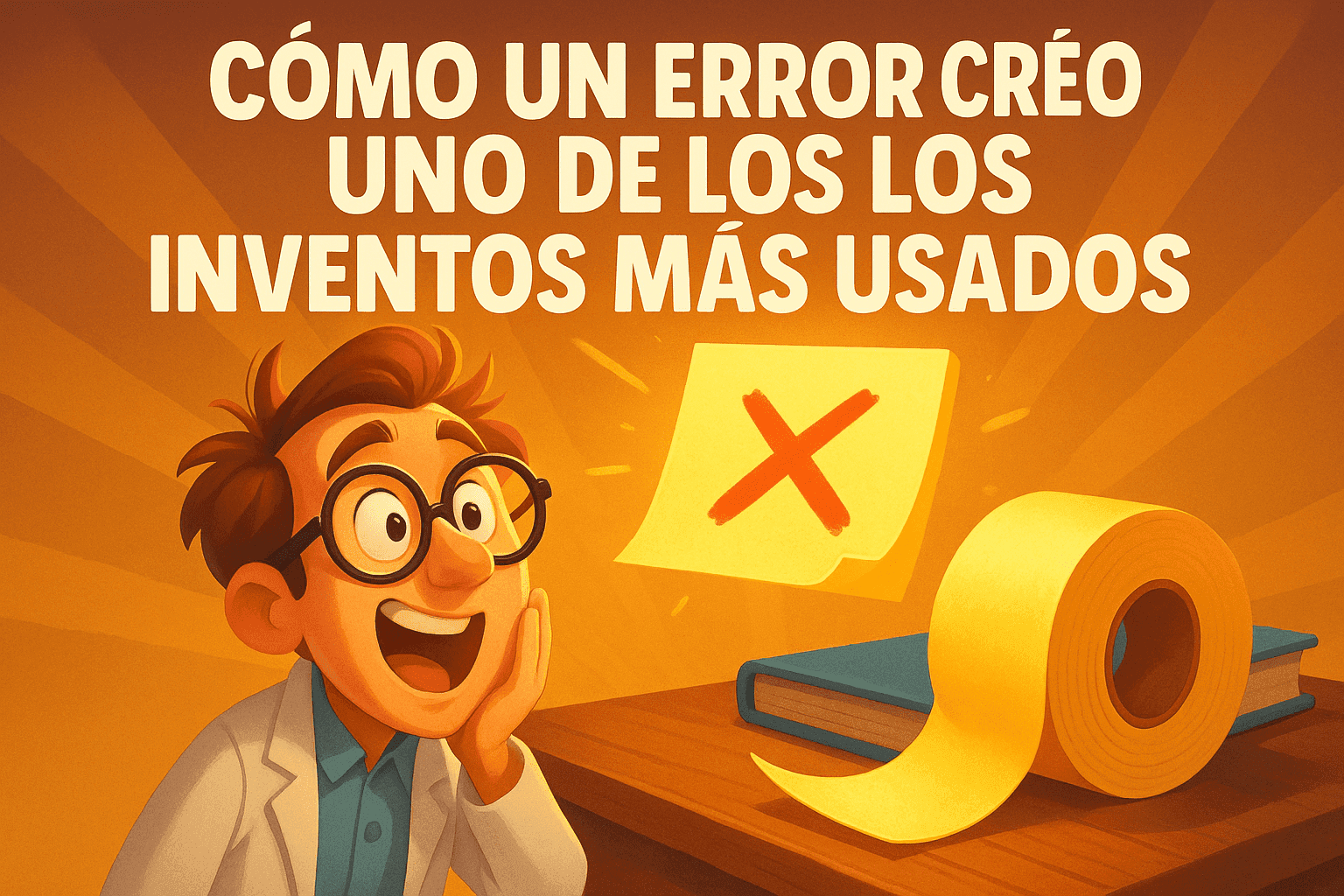 Cómo un error creó uno de los inventos más usados 1 Imagen generada con IA para el artículo Cómo un error creó uno de los inventos más usados