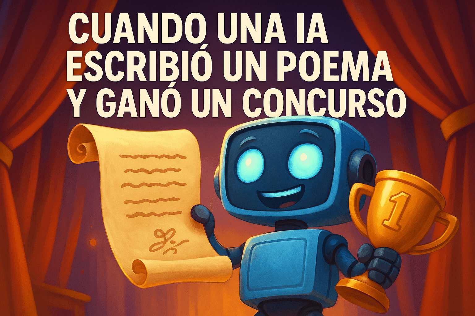 Cuando una IA escribió un poema y ganó un concurso 1 Imagen generada con IA para el artículo Cuando una IA escribió un poema y ganó un concurso