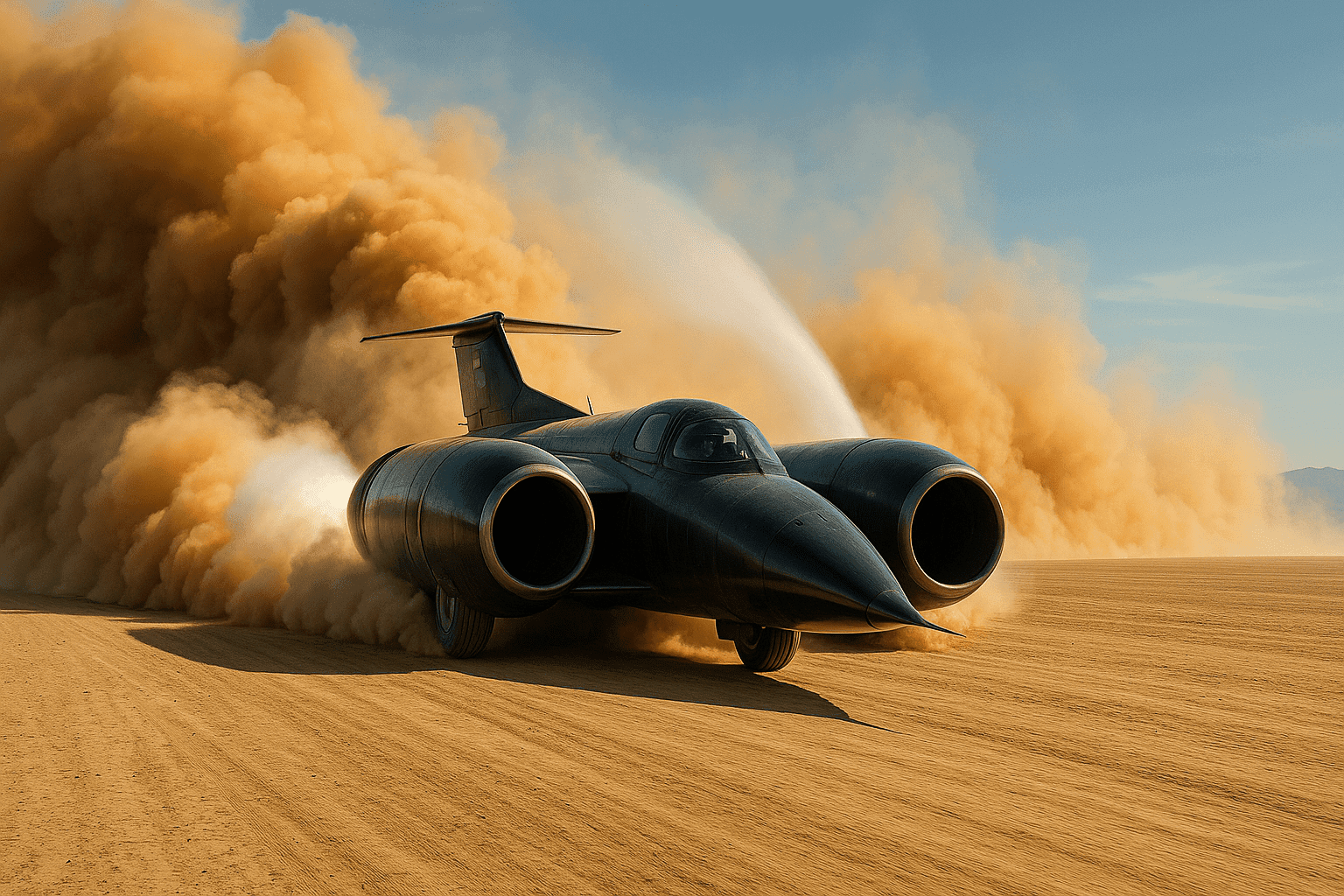 El auto que rompió la barrera del sonido