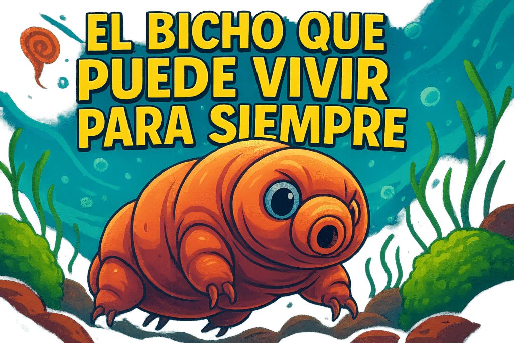 Imagen generada con IA para el artículo El bicho que puede vivir para siempre