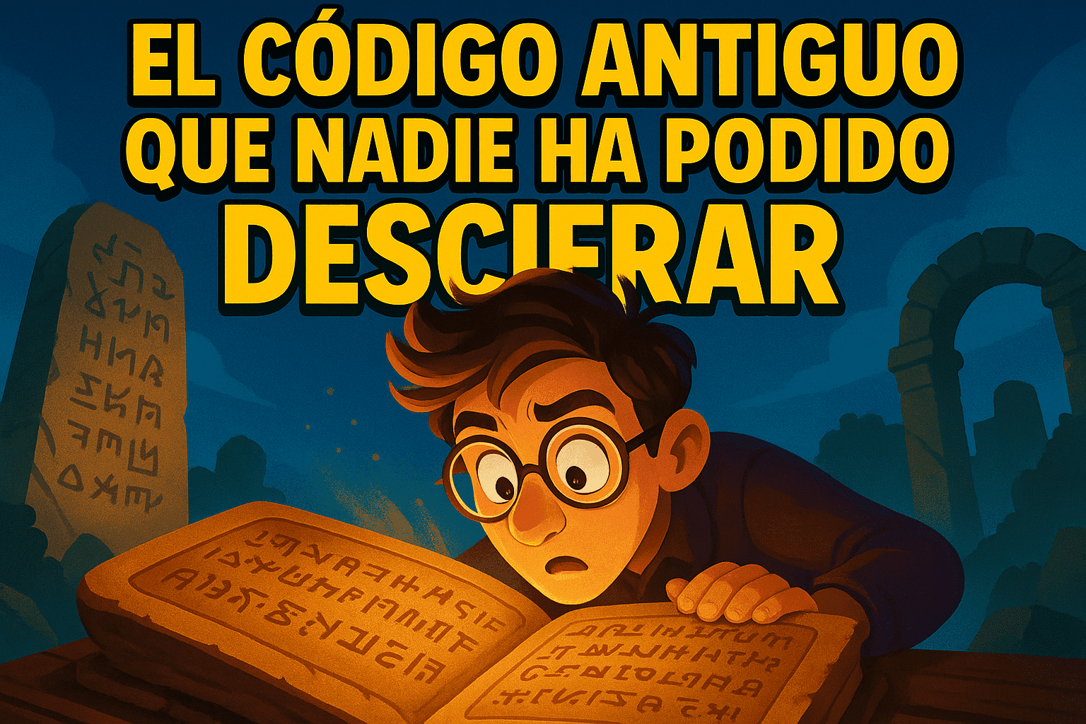 El código antiguo que nadie ha podido descifrar 1 Imagen generada con IA para el artículo El código antiguo que nadie ha podido descifrar