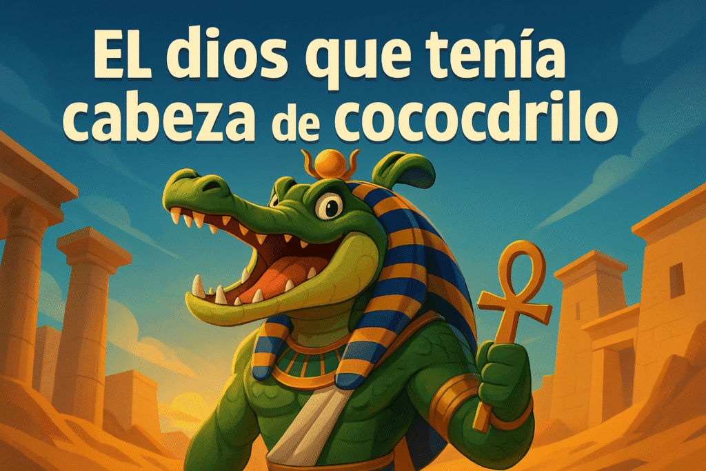 El dios que tenía cabeza de cocodrilo 1 Imagen generada con IA para el artículo El dios que tenía cabeza de cocodrilo