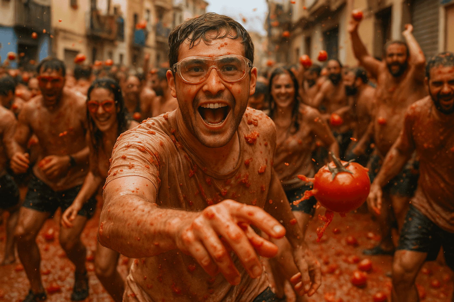 El festival donde lanzan tomates sin parar