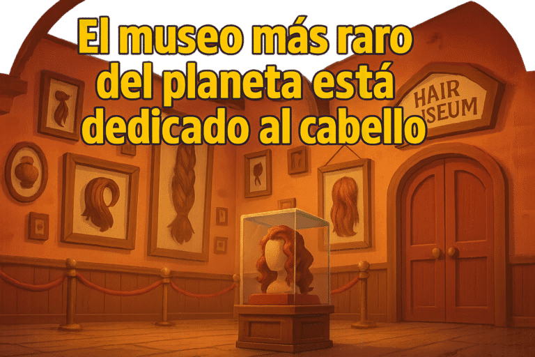 Imagen generada con IA para el artículo El museo más raro del planeta está dedicado al cabello