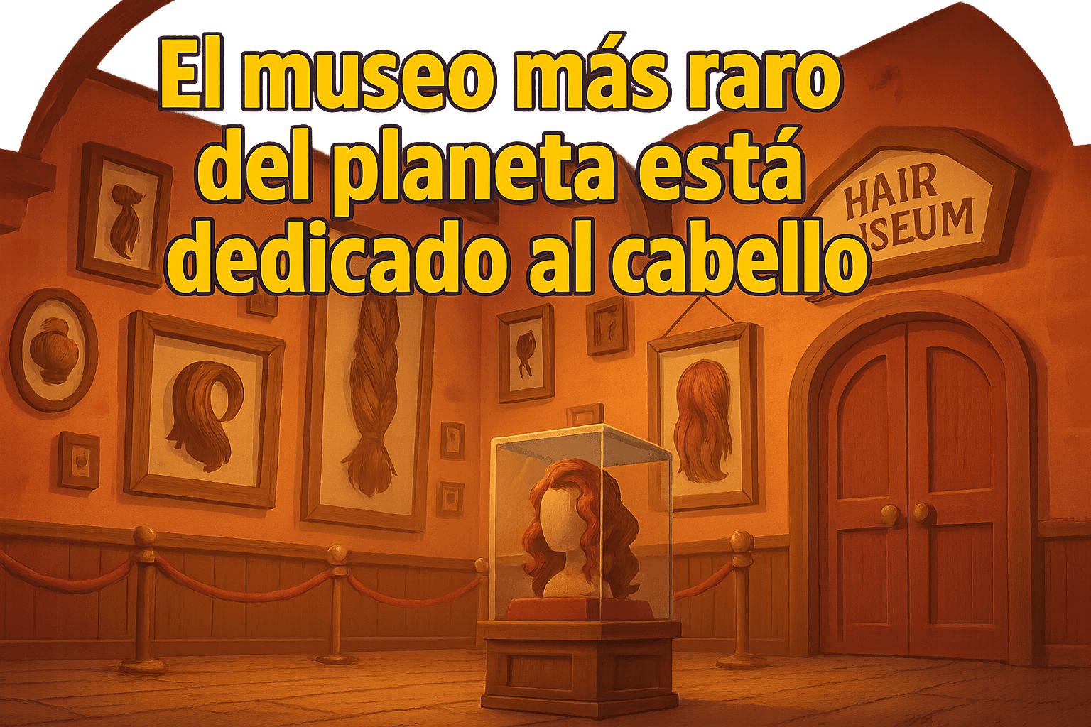 El museo más raro del planeta está dedicado al cabello 1 Imagen generada con IA para el artículo El museo más raro del planeta está dedicado al cabello