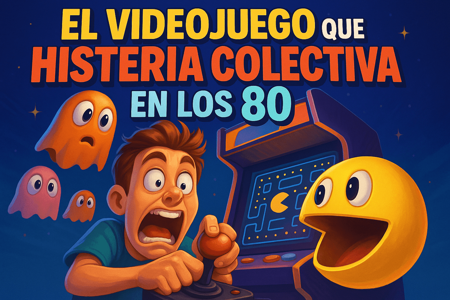 El videojuego que causó histeria colectiva en los 80 1 Imagen generada con IA para el artículo El videojuego que causó histeria colectiva en los 80