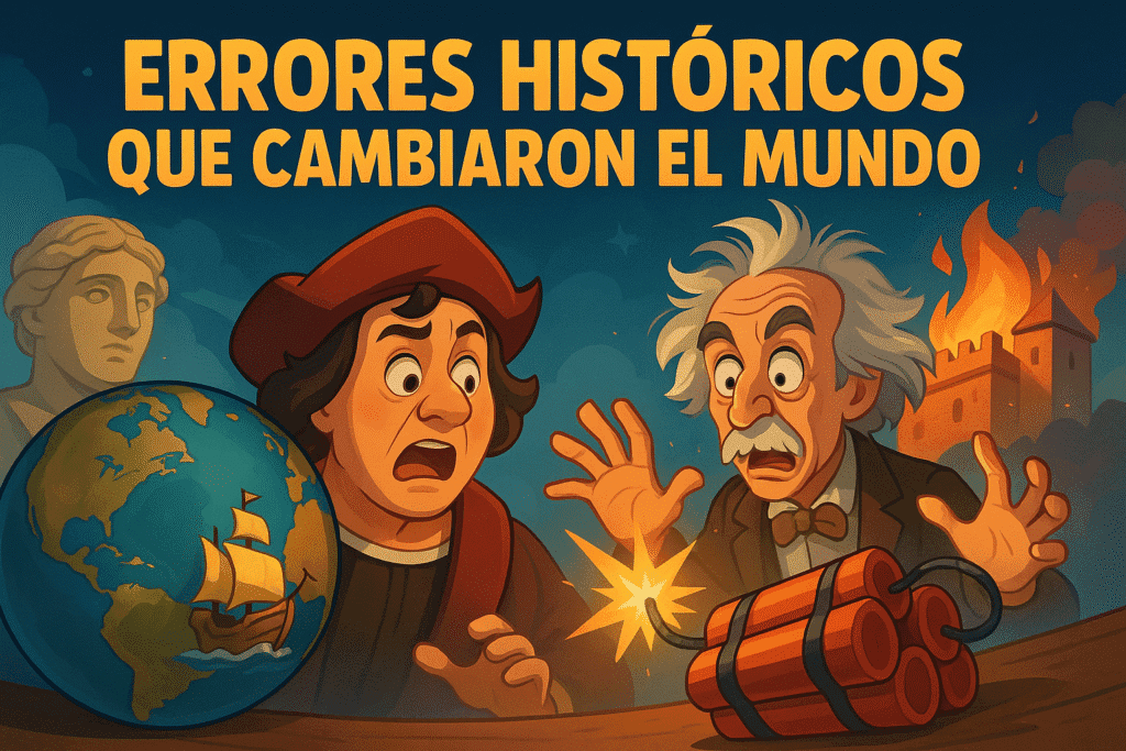 Imagen generada con IA para el artículo Errores históricos que cambiaron el mundo