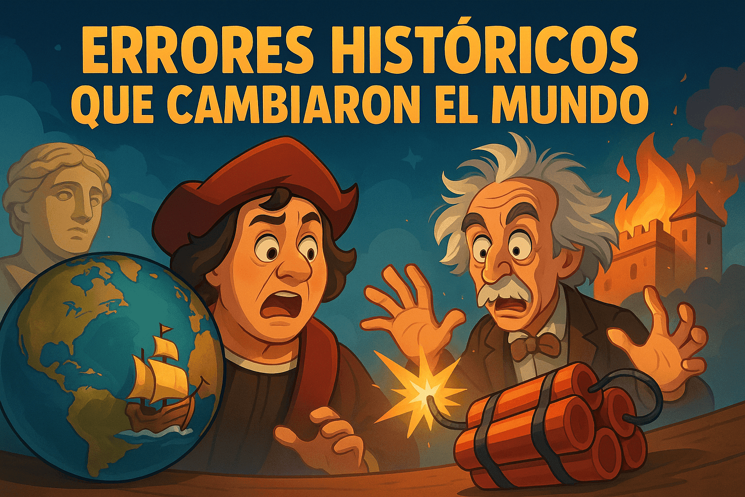 Errores históricos que cambiaron el mundo 1 Imagen generada con IA para el artículo Errores históricos que cambiaron el mundo