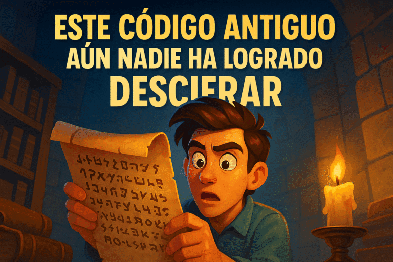 Imagen generada con IA para el artículo Este código antiguo aún nadie ha logrado descifrar