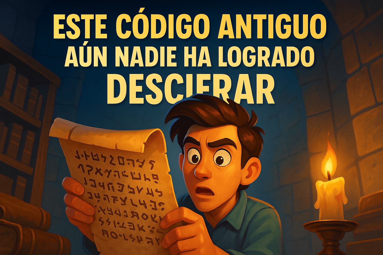 Este código antiguo aún nadie ha logrado descifrar 1 Imagen generada con IA para el artículo Este código antiguo aún nadie ha logrado descifrar