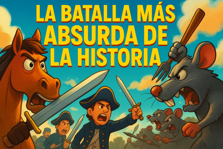 Imagen generada con IA para el artículo La batalla más absurda de la historia