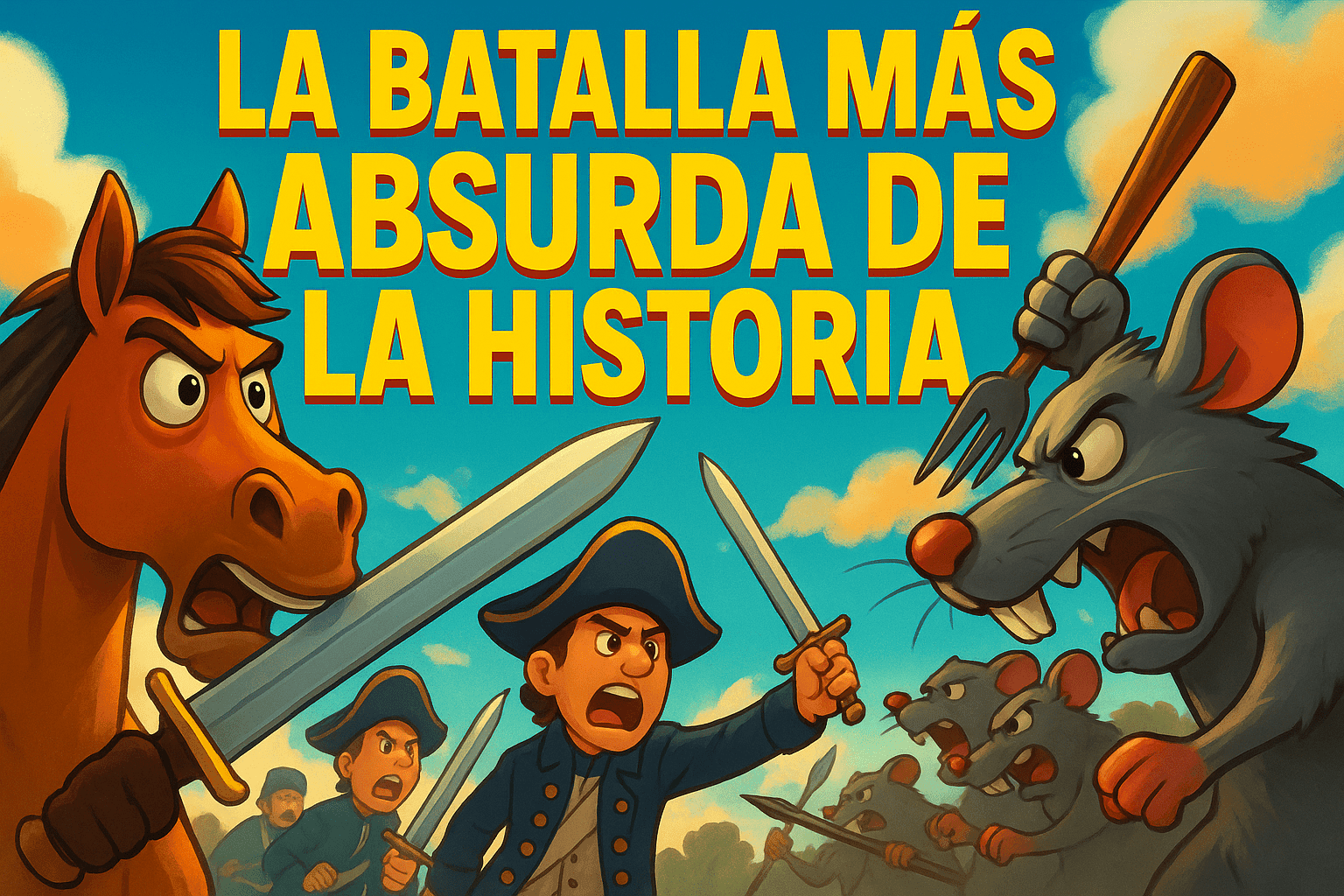 Imagen generada con IA para el artículo La batalla más absurda de la historia