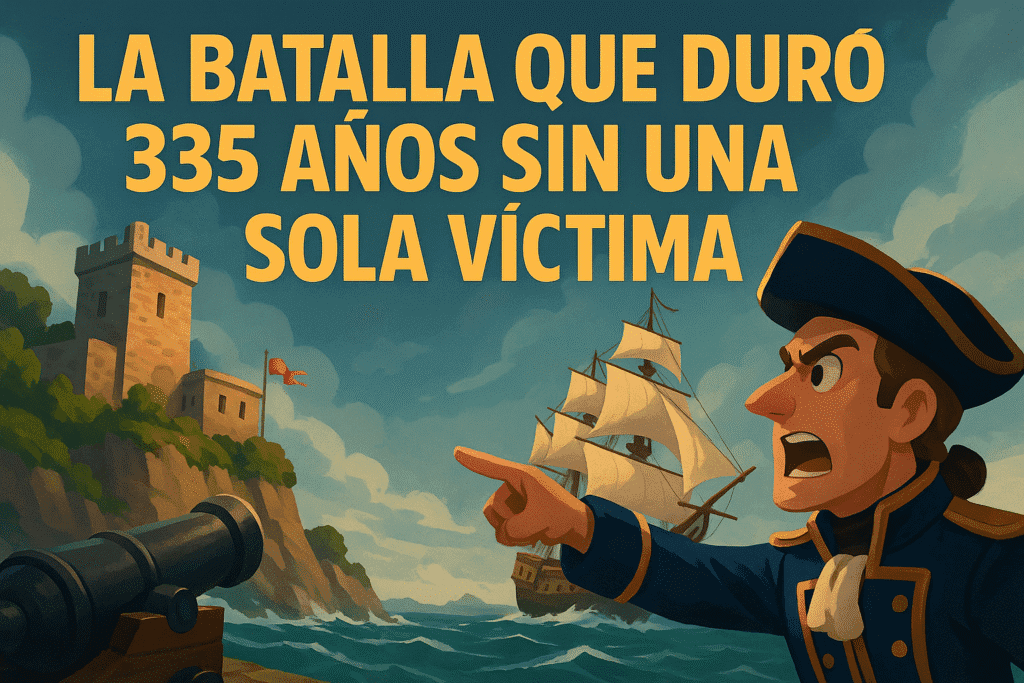 Imagen generada con IA para el artículo La batalla que duró 335 años sin una sola víctima