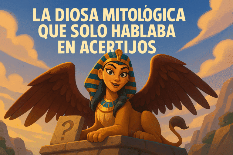 Imagen generada con IA para el artículo La diosa mitológica que solo hablaba en acertijos