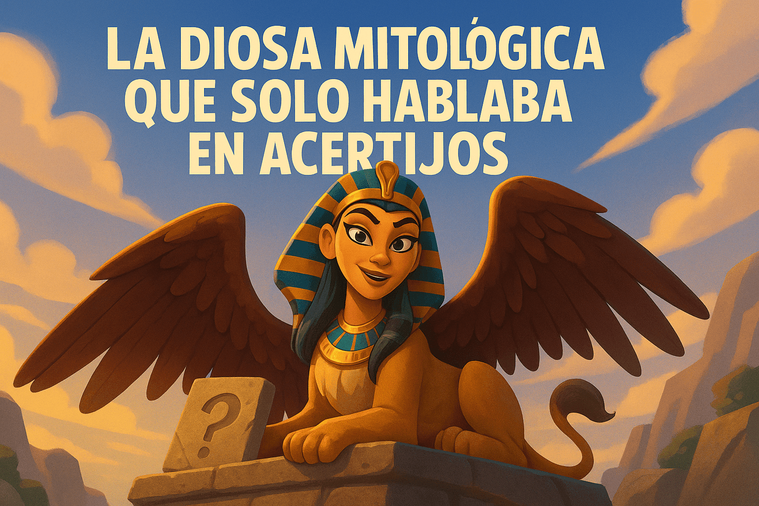 La diosa mitológica que solo hablaba en acertijos 1 Imagen generada con IA para el artículo La diosa mitológica que solo hablaba en acertijos