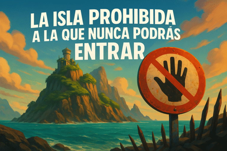 Imagen generada con IA para el artículo La isla prohibida a la que nunca podrás entrar