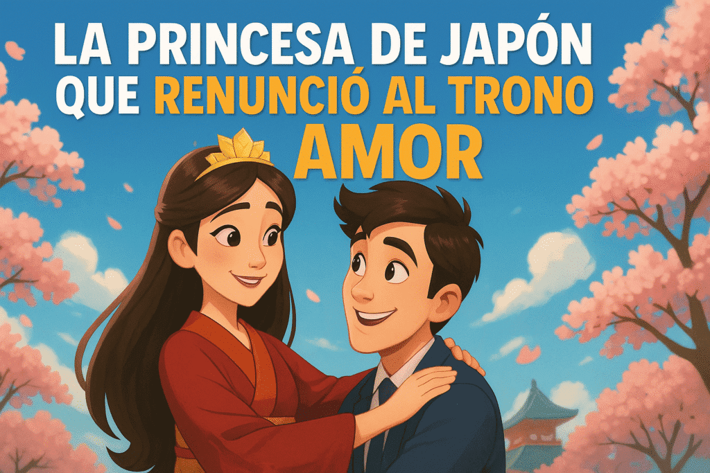 La princesa de Japón que renunció al trono por amor 2 Imagen generada con IA para el artículo La princesa de Japón que renunció al trono por amor