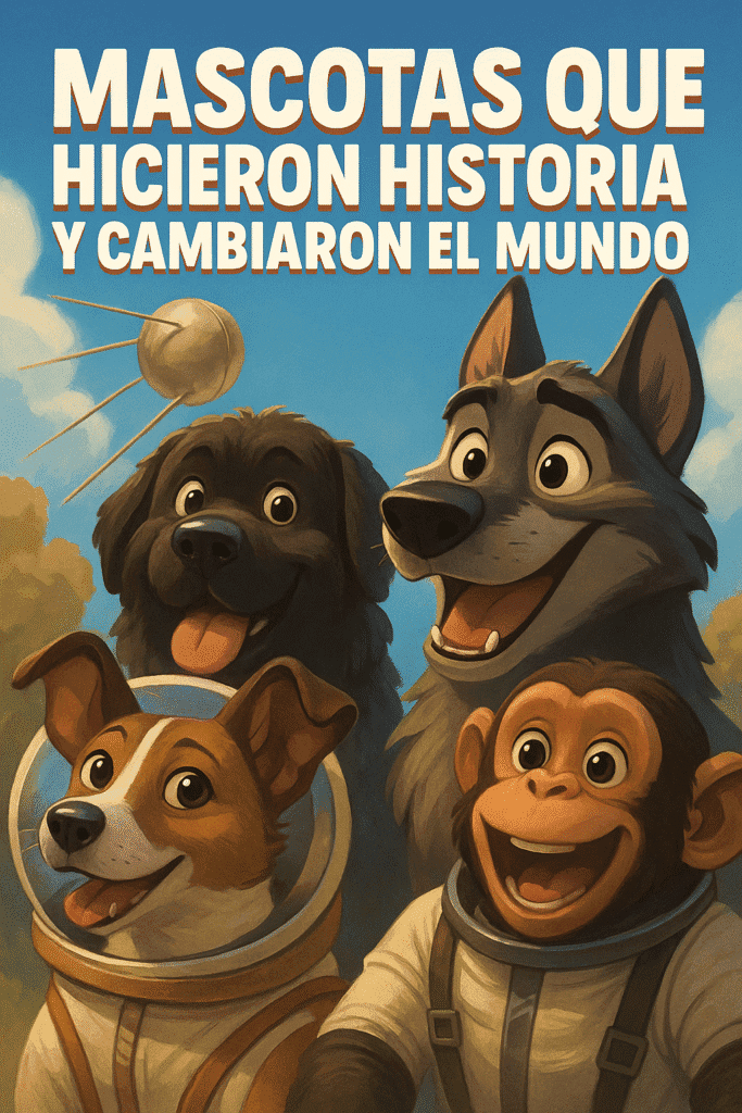 Imagen generada con IA para el artículo Mascotas que hicieron historia y cambiaron el mundo