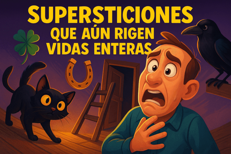 Imagen generada con IA para el artículo Supersticiones que aún rigen vidas enteras