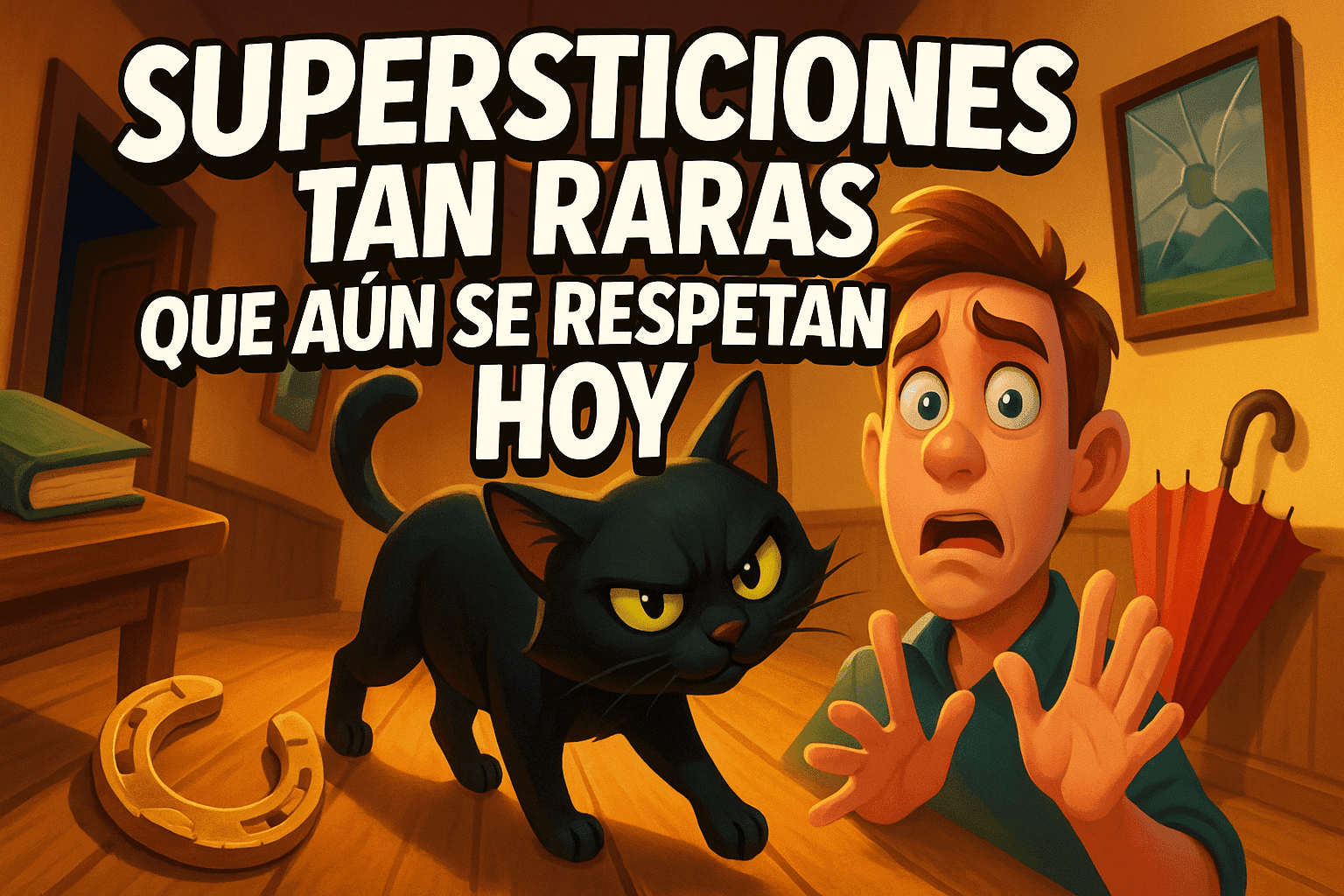 Imagen generada con IA para el artículo Supersticiones tan raras que aún se respetan hoy