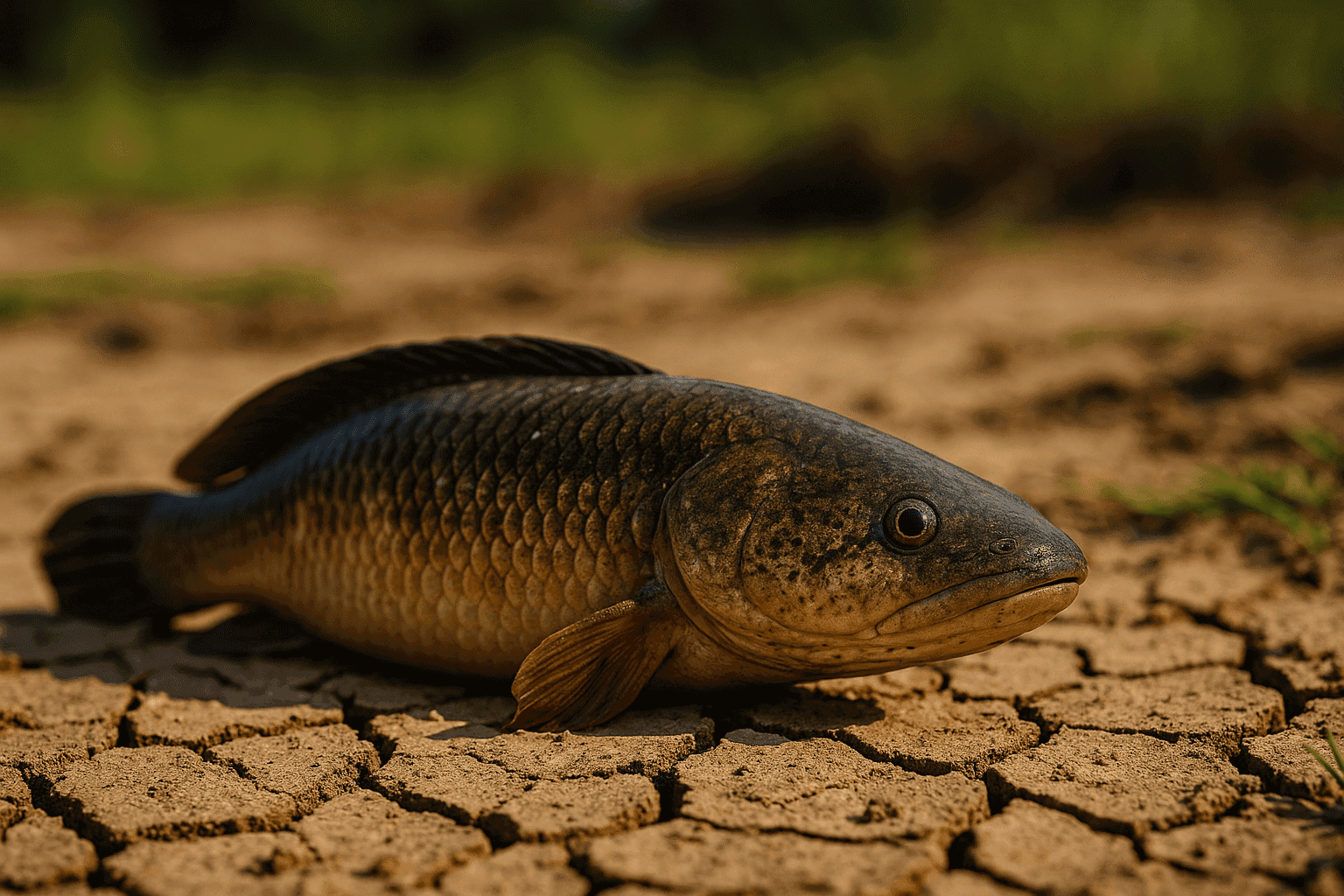 Un pez que sobrevive fuera del agua por días