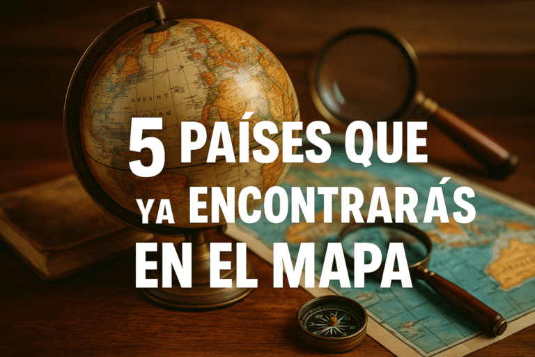 Imagen generada con IA para el artículo 5 países que ya no encontrarás en el mapa