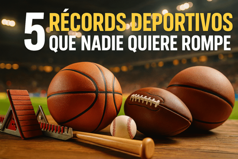 Imagen generada con IA para el artículo 5 récords deportivos que nadie quiere romper