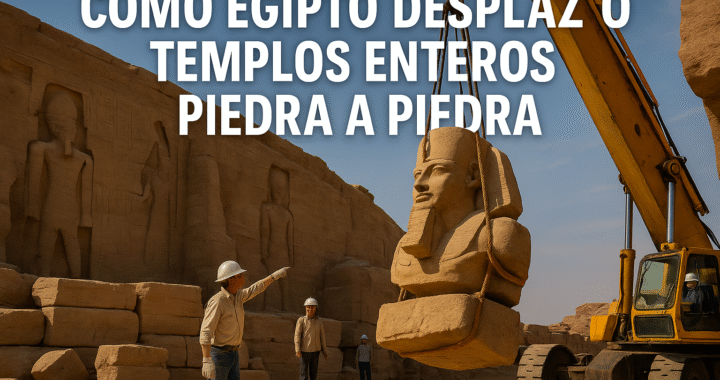 Cómo Egipto desplazó templos enteros piedra a piedra