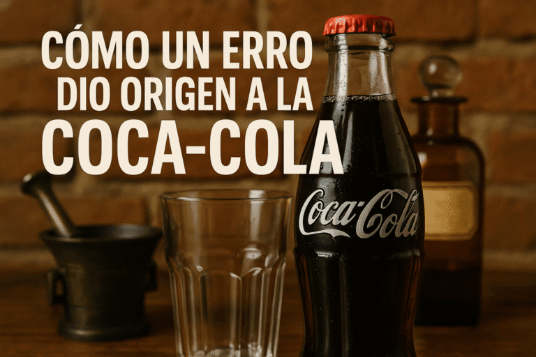 Imagen generada con IA para el artículo Cómo un error dio origen a la Coca-Cola