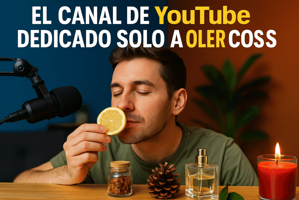 Imagen generada con IA para el artículo El canal de YouTube dedicado solo a oler cosas