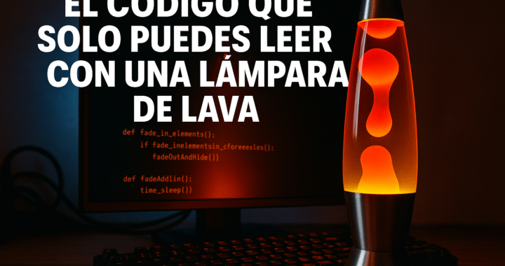 El código que solo puedes leer con una lámpara de lava