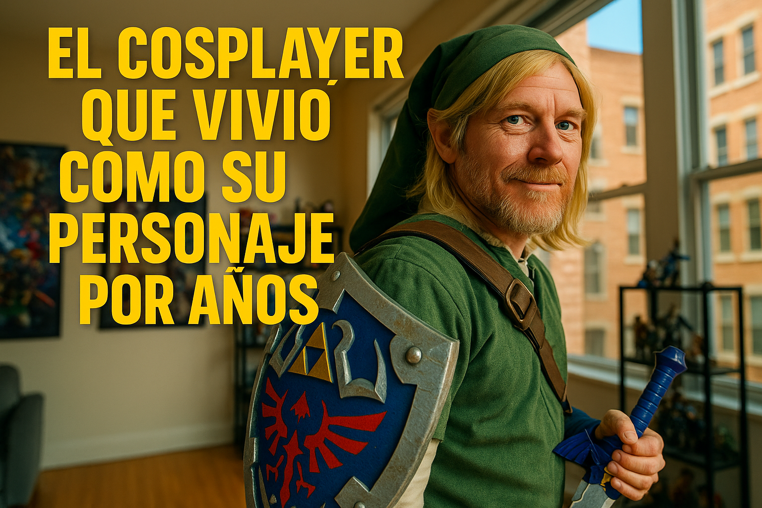 Imagen generada con IA para el artículo El cosplayer que vivió como su personaje por años