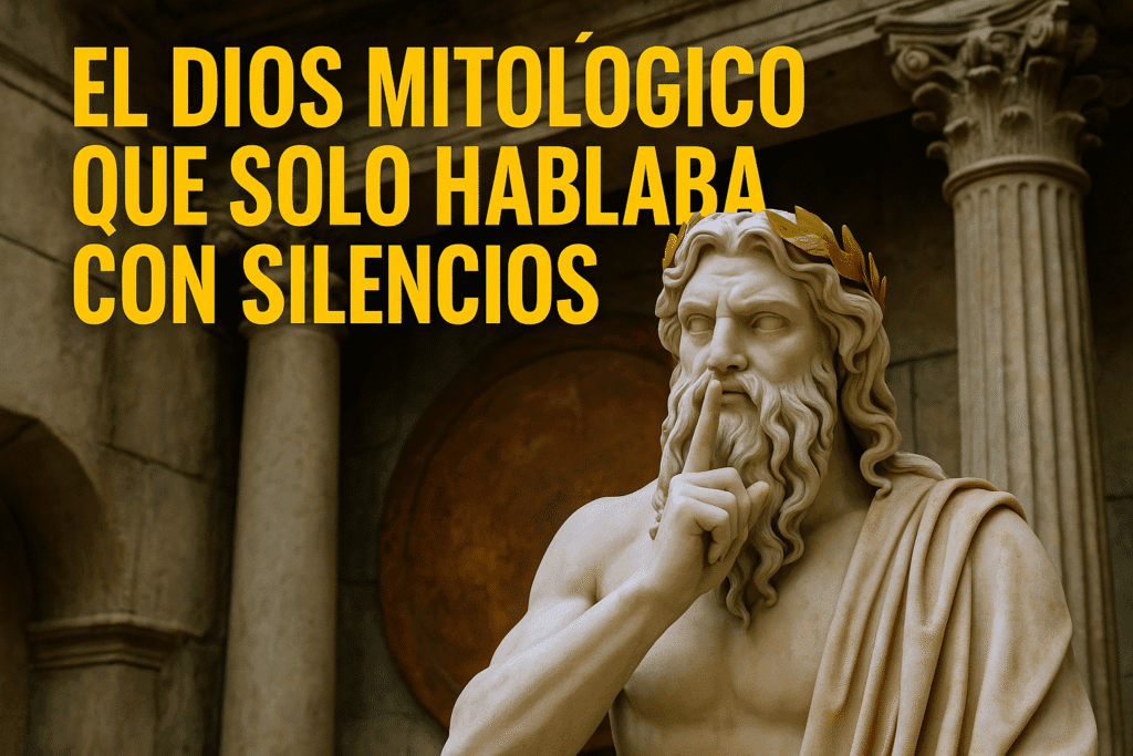 Imagen generada con IA para el artículo El dios mitológico que solo hablaba con silencios