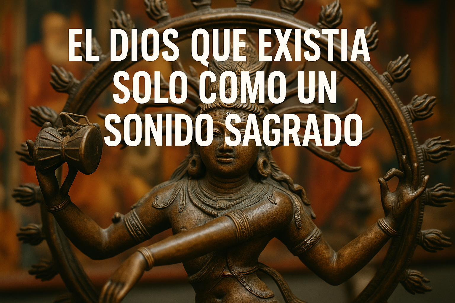 Imagen generada con IA para el artículo El dios que existía solo como un sonido sagrado