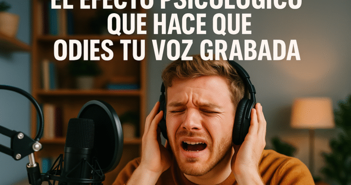 El efecto psicológico que hace que odies tu voz grabada