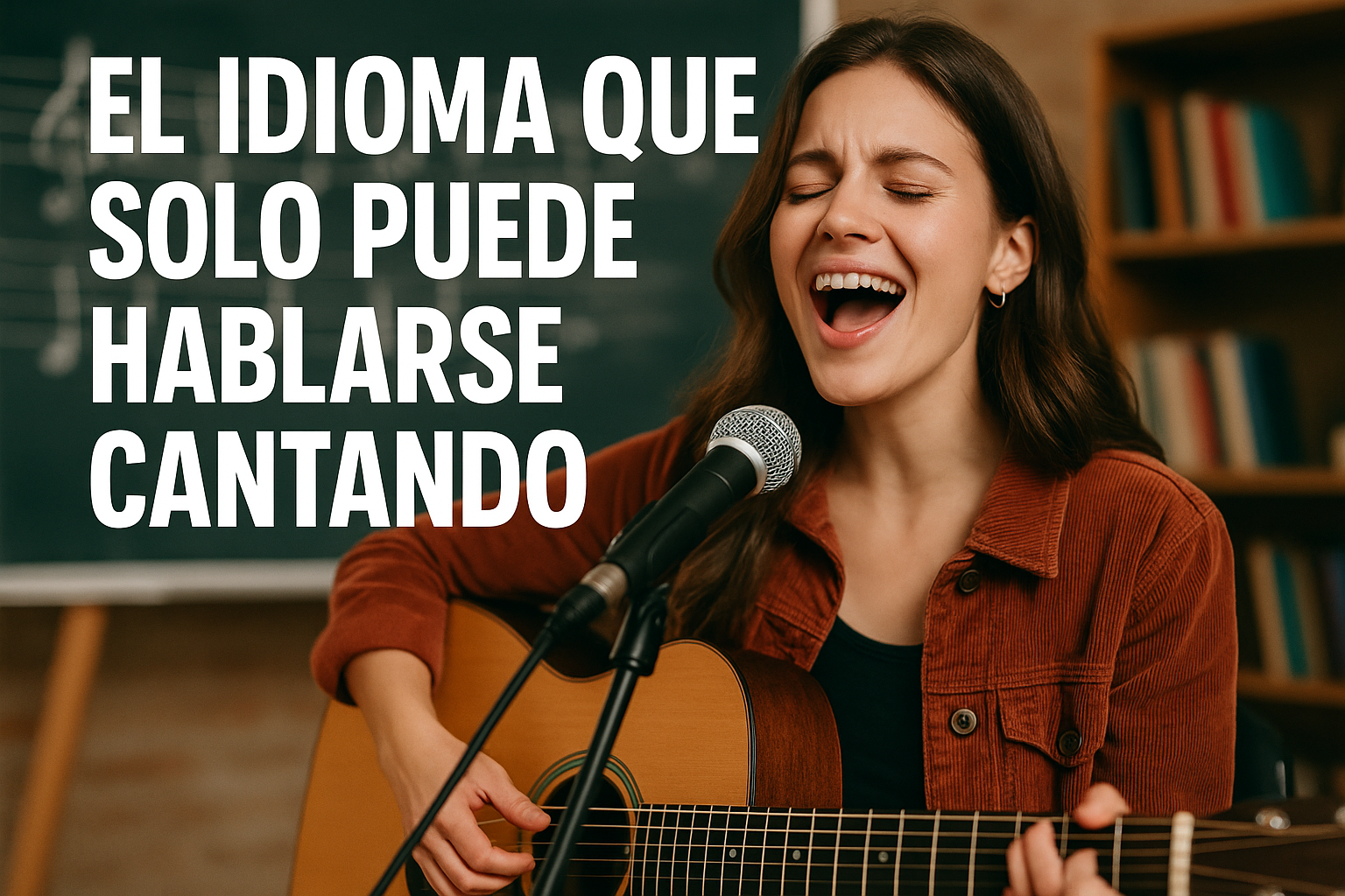 Imagen generada con IA para el artículo El idioma que solo puede hablarse cantando