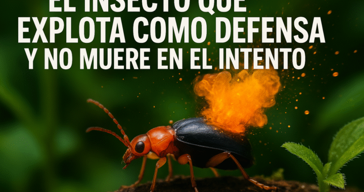 El insecto que explota como defensa y no muere en el intento