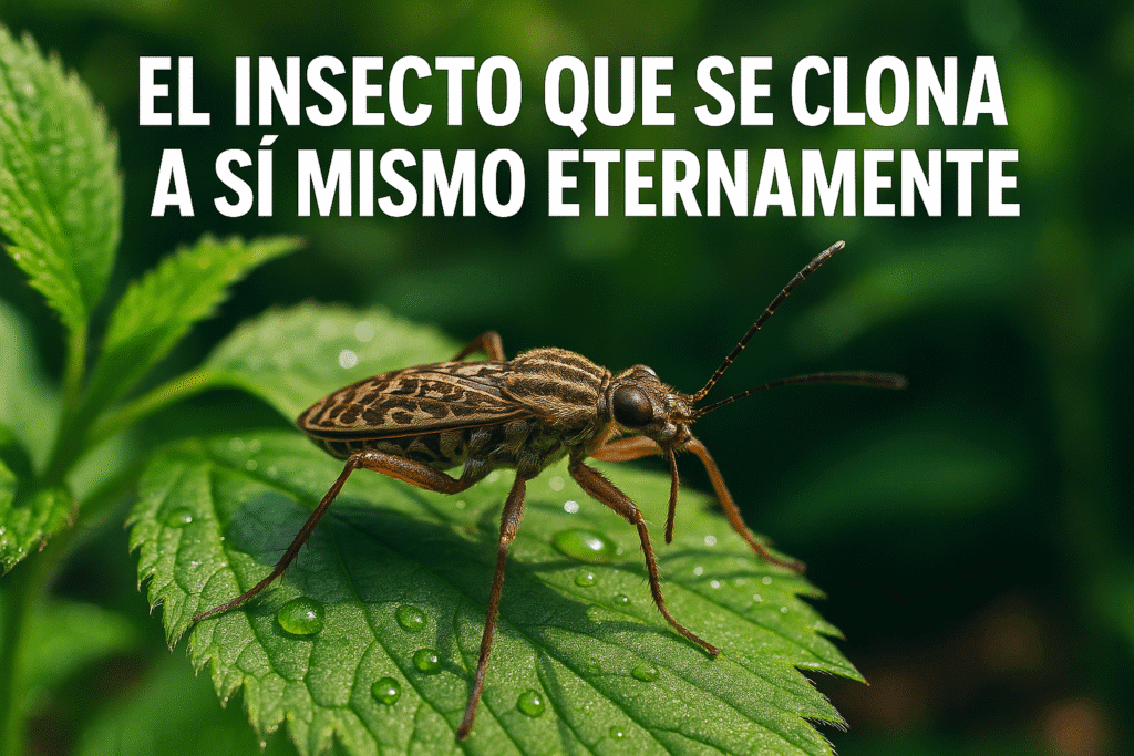 El insecto que se clona a sí mismo eternamente 1 Imagen generada con IA para el artículo El insecto que se clona a sí mismo eternamente