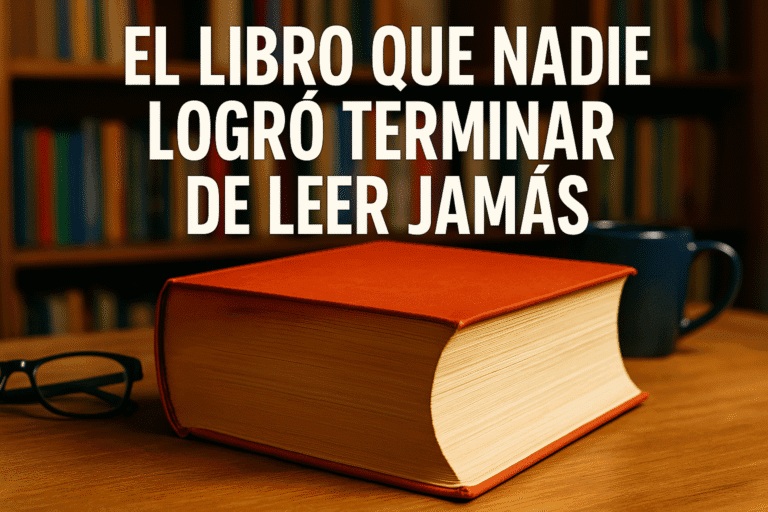 Imagen generada con IA para el artículo El libro que nadie logró terminar de leer jamás