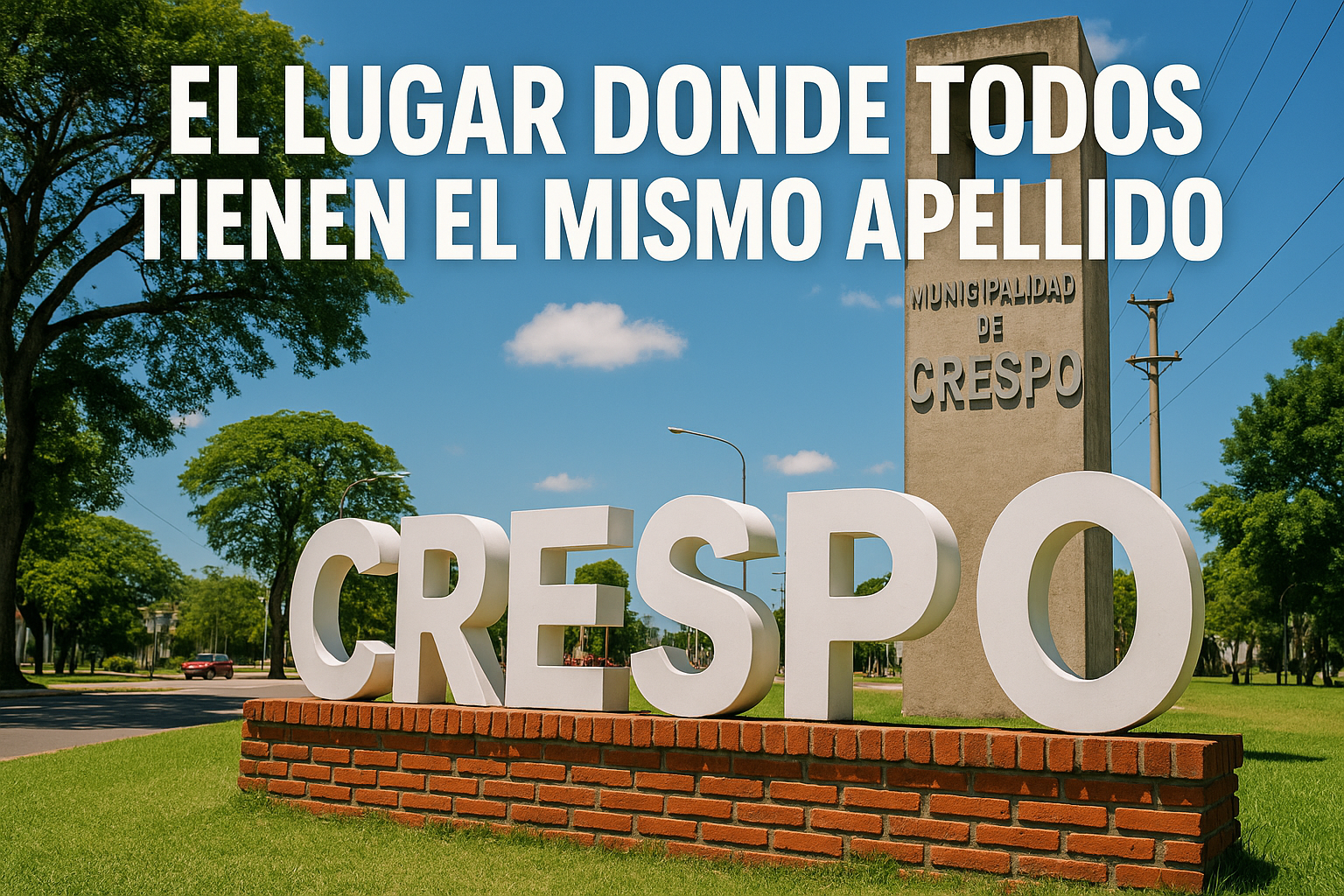 Imagen generada con IA para el artículo El lugar donde todos tienen el mismo apellido
