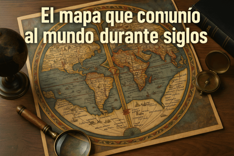 Imagen generada con IA para el artículo El mapa que confundió al mundo durante siglos