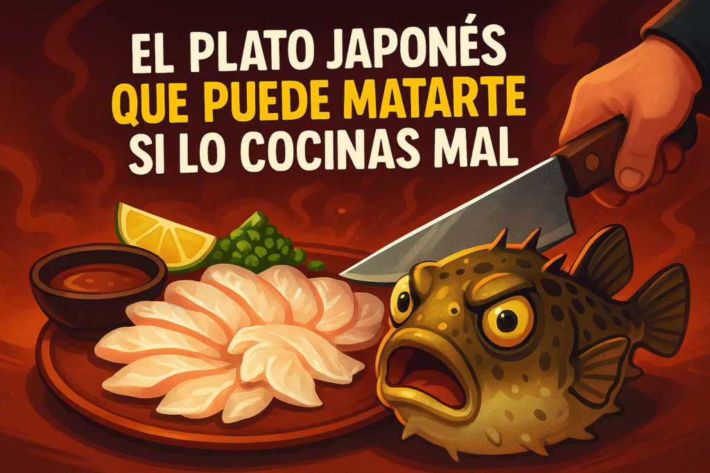 Fugu: el plato de pescado japonés que puede matarte si lo cocinas mal 1 Imagen generada con IA para el artículo El plato japonés que puede matarte si lo cocinas mal