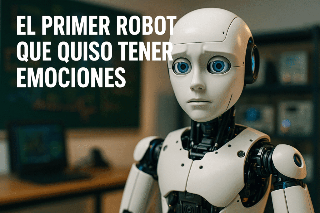 El primer robot que quiso tener emociones 1 Imagen generada con IA para el artículo El primer robot que quiso tener emociones