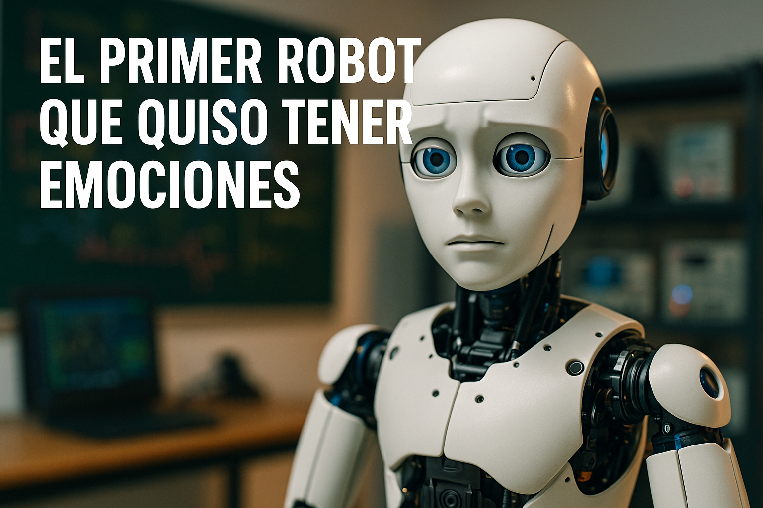 Imagen generada con IA para el artículo El primer robot que quiso tener emociones