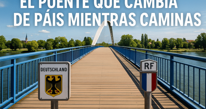 El puente que cambia de país mientras caminas