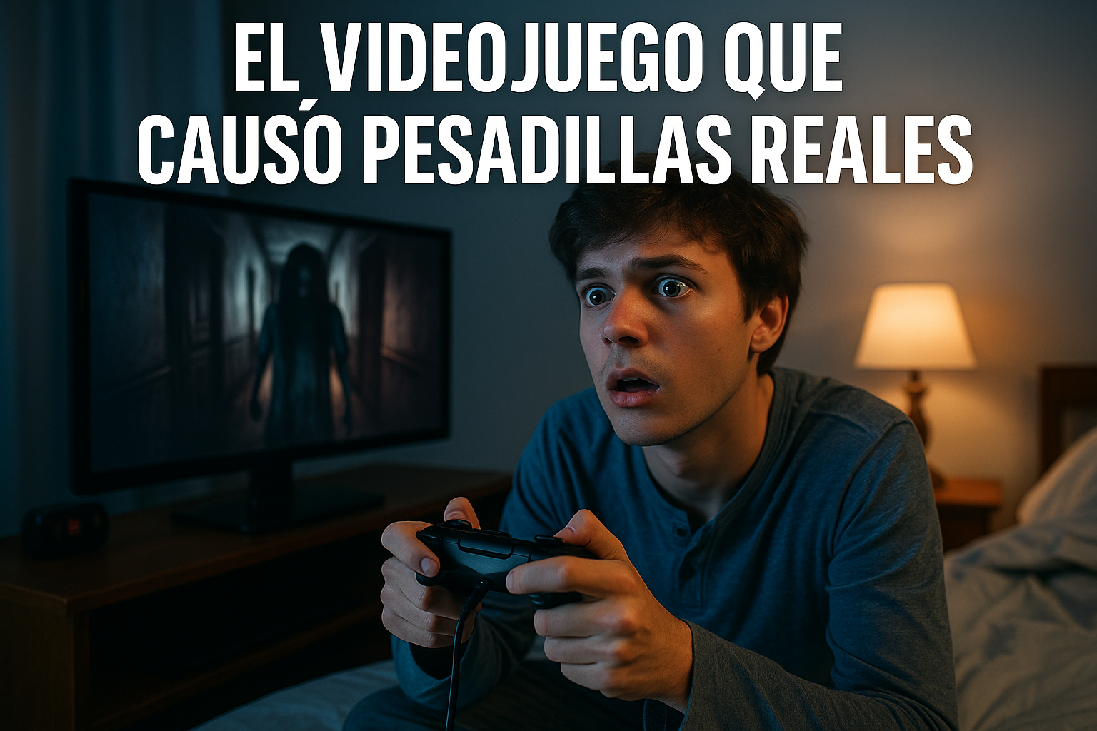 Imagen generada con IA para el artículo El videojuego que causó pesadillas reales